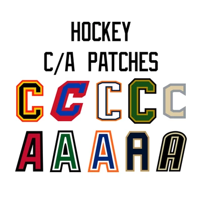 Hockey Jersey Tackle Twill Captain/Alternate Patch (Un-Stitched)
