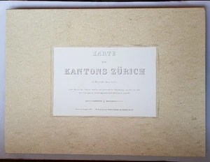 Karte des Kantons Zürich im Maßstab von 1:25.000 nach den in den Jahren 1843 bis - Picture 1 of 1