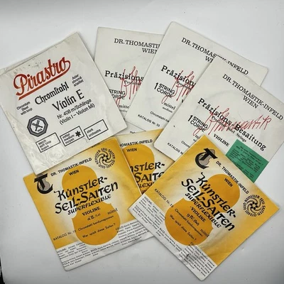 7 Violin Strings Variety E A D G Pirastro Dr Thomastic Variety - Image 1 of 4