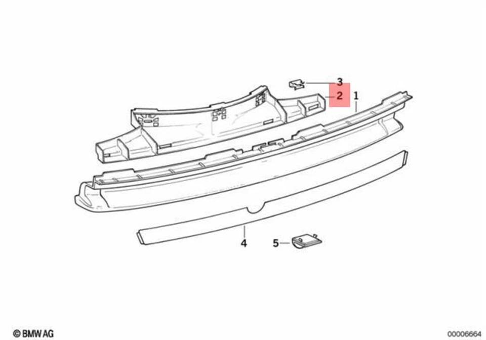Soporte cupé original BMW E31 840Ci 850CSi 51122252015 Foto 1 de 1