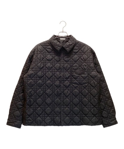 Giacca trapuntata Dior Couture logo patch colore nero taglia 54