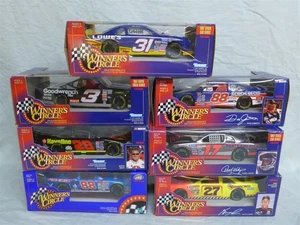 Lot of 7 Winner's Circle 1:24 NASCAR Diecast Cars: Jarrett, Waltrip, Irwin++ NEW - Picture 1 of 8