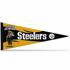 NFL Fútbol Pittsburgh Steelers "Steely McBeam" 12" x 30" Fieltro Decoración de Pared Pe... - Imagen 1 de 6