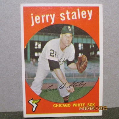 1959 signed Topps Baseball Card 426 Jerry Staley Chicago White Sox Pitcher - Image 1 of 2