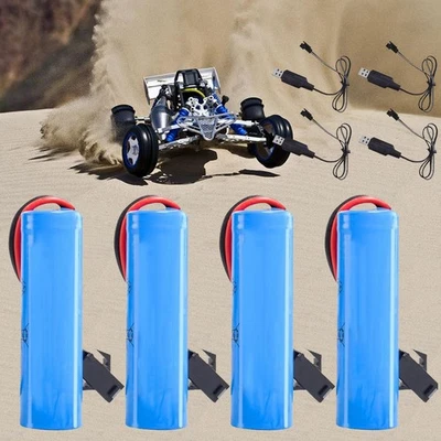 3,7V 800mAh Li-ion Akku Wiederaufladbare Li-ion Batterie Ersatz Akku für RC Auto - Bild 1 von 4