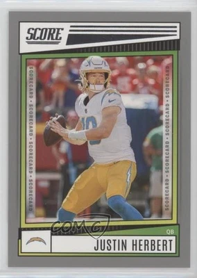 2022 Score Scorecard Justin Herbert #136 - Image 1 of 2