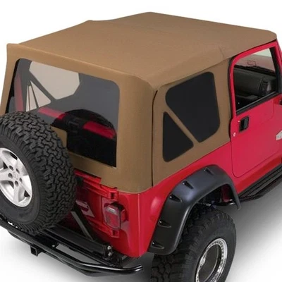 For Jeep Wrangler 1997-2006 Rampage 68736 Khaki Diamond Complete Soft Top - Image 1 of 4