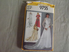 Simplicity 9755 Sewing Pattern Bridal Bridesmaid Gown Dress Formal Wedding Sz6-8