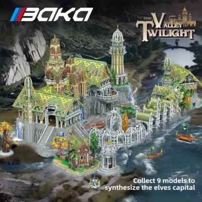 4155 Teile Nordic Element Palace Halle Von Wasser Bausteine Tischdekoration DIY - Bild 1 von 4