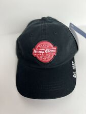 Krispy Kreme Original Glazed Hot Now Cap Hat Adult Adjustable Black Fersten