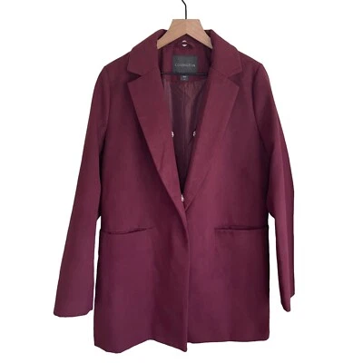 Abrigo Covington Missy Solapa Piel Medio Botón Cierre Fig Mujer Talla Grande Nuevo con Etiquetas Foto 1 de 4