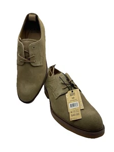 Steve Madden NYC New Terry Men's Leather Upper Dress Shoe Taupe 10 M Cow Suede - Picture 1 of 6