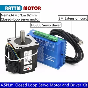 Kit de controlador de motor paso a paso servomotor de circuito cerrado 4,5N.m Nema 34 86x86x82 mm 6A - Imagen 1 de 13