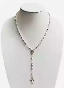 925 STERLINGSILBER ITALIENISCHER ROSENKRANZ 5 MM-20"" / ROSENKRANZ 925ER STERLINGSILBER -20" - Bild 1 von 6