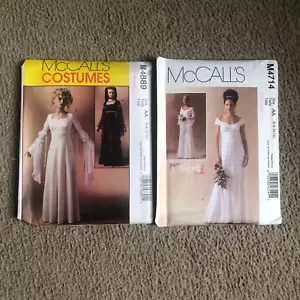 Lot of 2 NEW, OOP Medieval Gown / Wedding Dress Patterns, McCall's 4889, 4714 - Picture 1 of 2