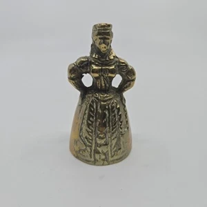 Vintage Royal Mary Queen of Scots Solid Heavy Brass Bell Lady 3” Tall - Picture 1 of 5