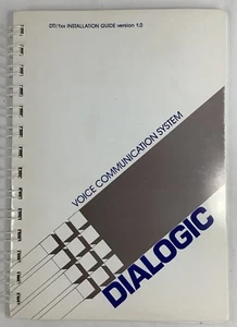 Dialogic Voice Communication System Installation Guide 1988 Spiral Bound - Picture 1 of 8