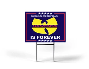 Wu Tang Is Forever Election Style Campaign Coroplast 24x18 Yard Schild mit Pfahl - Bild 1 von 2