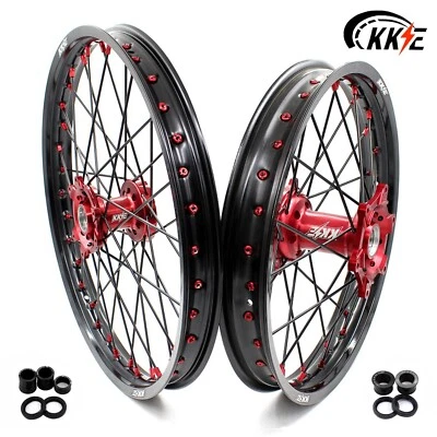 Llantas KKE 21/19" CNC MX para Honda CR125R CR250R 1995-2001 CR500R 1996-2001 Foto 1 de 4