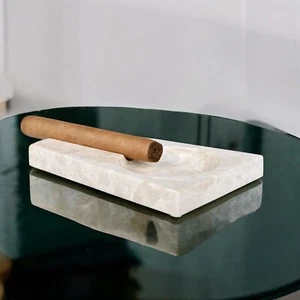 Luxury Marble Ashtray - Cigar Ashtrays Outdoor - Home Decor & Cigar Accessories - Picture 1 of 7