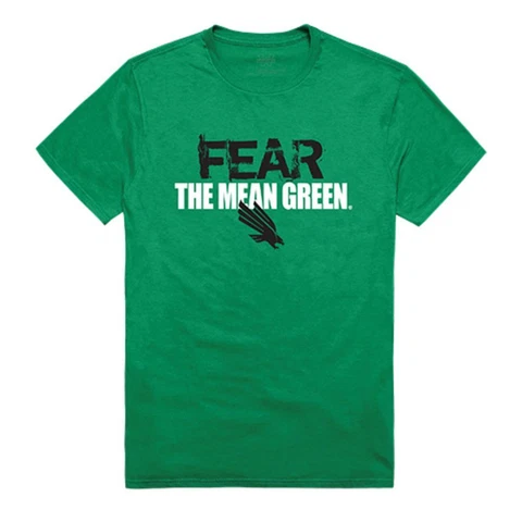 University of North Texas Mean Green NCAA Fear Tee T-Shirt Kelly Cover