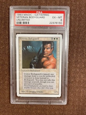 Veteran Bodyguard, Unlimited, Graded (PSA 6), Vintage, Reserved List - Image 1 of 4