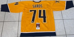 Juuse Saros Signed Autographed Nashville Predators Custom Hockey Jersey JSA - Picture 1 of 2