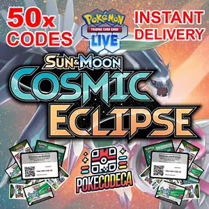 50x Cosmic Eclipse Codes Pokemon TCG Live Booster Packs *Instant Delivery* - Picture 1 of 1