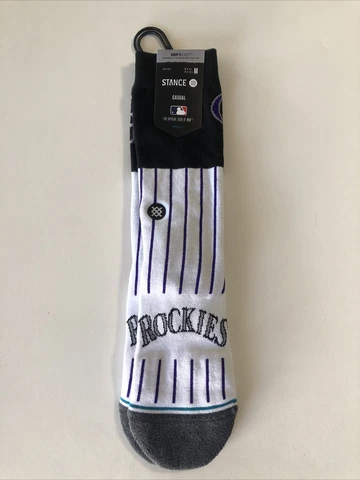Men's Colorado Rockies Stance Infiknit Color Crew Socks Medium 6-8.5 Women 8-10 Cover