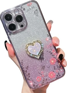 Cute Compatible with iPhone 15 Pro Max 6.7 Inch Case Bling Diamond Glitter Card - Picture 1 of 5