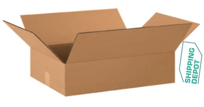 50 ~ 20x14x4" Corrugated Kraft Cardboard Cartons Shipping Packing Box Boxes - Image 1 of 3