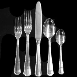 ETERNUM CONTOUR 5 Piece Place Setting NEW NEVER USED made in Belgium - Picture 1 of 9