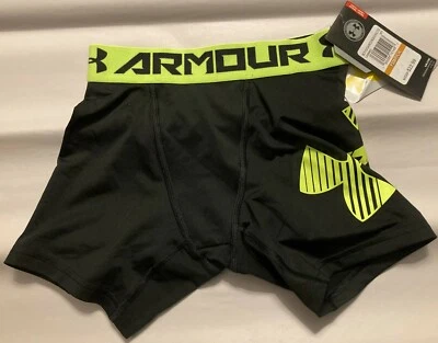 NWT UNDER ARMOUR BOYS BASE LAYER BLACK UNDERWEAR 1289960 SMALL/PETITE $22.99 - Image 1 of 2