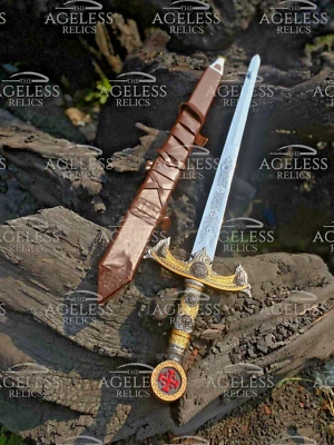 Espada Templaria con Cruz de Jerusalén y Espada Alemana, Cruz de Jerusalén Espada Única Foto 1 de 4