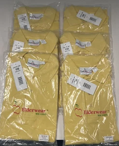 Lot of 6 Polo Shirts -Yellow - YM (10/12) New! - Picture 1 of 4