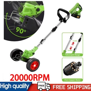 Cordless Lawn Mower Walk-Behind Push Lawn Mower Electric Lawn Mower+2x Batteries - Picture 1 of 12
