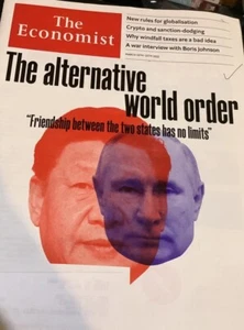 The Economist Magazine Mag China Xi Jinping Russia Vladimir Putin March 2022 - Picture 1 of 5