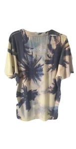 Men’s Tropical Palm Print Short Sleeve T-Shirt, Multicolor, M (Limited Edition) - Picture 1 of 2
