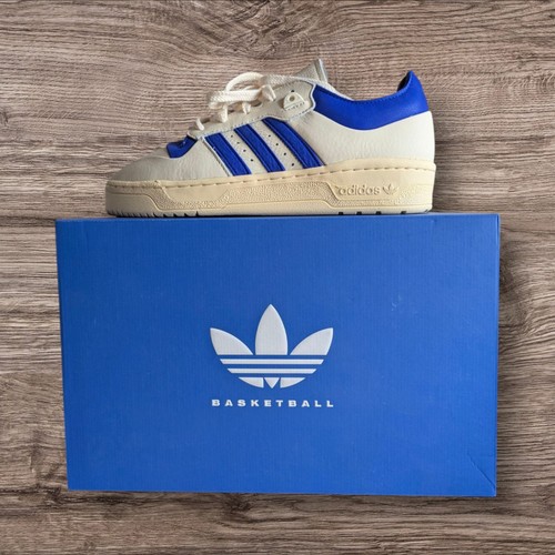 Adidas Originals Rivalry 86 basse panna bianco blu lucido taglia 6.5uk