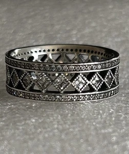 Vintage Pandora ๐ Fascination Ring ๐ 191007CZ ๐ Size 60 - Picture 1 of 6