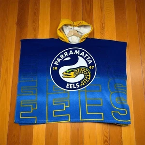 Parramatta Eels Kids Towel Poncho NRL Supporter Merchandise - Picture 1 of 14