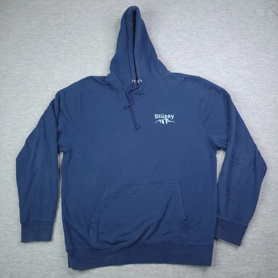 Sudadera con capucha vintage Y2K Stussy XL para hombre Pullover Mountain Foto 1 de 4