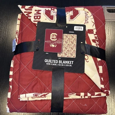 South Carolina Gamecocks  Quilted Blanket 60 In X 80 - Image 1 of 4
