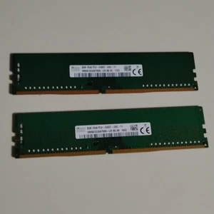 SK Hynix 16GB HMA81GU6AFR8N-UH 2x 8GB 1Rx8 DDR4 PC4-2400T Desktop Memory Ram - Picture 1 of 2