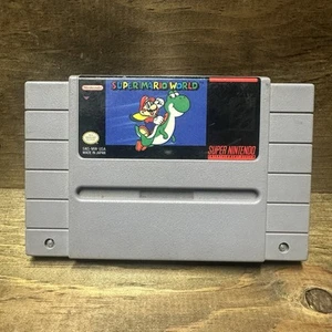 Super Mario World (SNES, 1991) Auténtico | Cartucho solo probado funcionando - Imagen 1 de 3