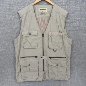 Eddie Bauer Utility Vest Multi Pocket Outdoor Travel Fishing Vest Mens M - Picture 1 of 15