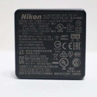 Genuine Nikon EH-73P AC Adapter Charger for W300 A900 B700 DL24-500 DL24-85 - Image 1 of 4