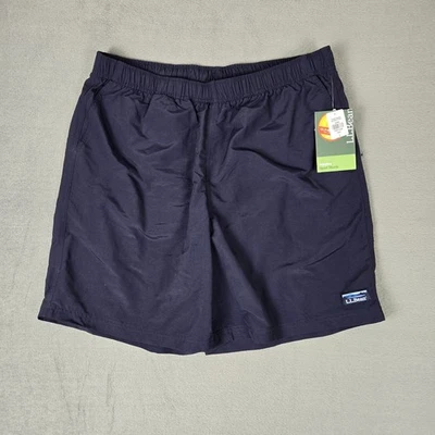 Pantalones Cortos Deportivos LL Bean Supplex Para Hombre Grandes 6" Forrados Azul Marino Nylon 503783 Nuevos con Etiquetas Foto 1 de 4