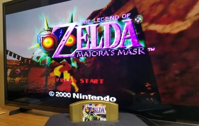 The Legend of Zelda: Majora's Mask N64 NON- Holo Authentic  Clean Tested  LQQK - Image 1 of 4