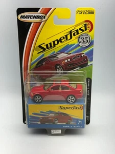 Matchbox Superfast #71 BMW 3 Series, Red, 1:64, NIB - Picture 1 of 12